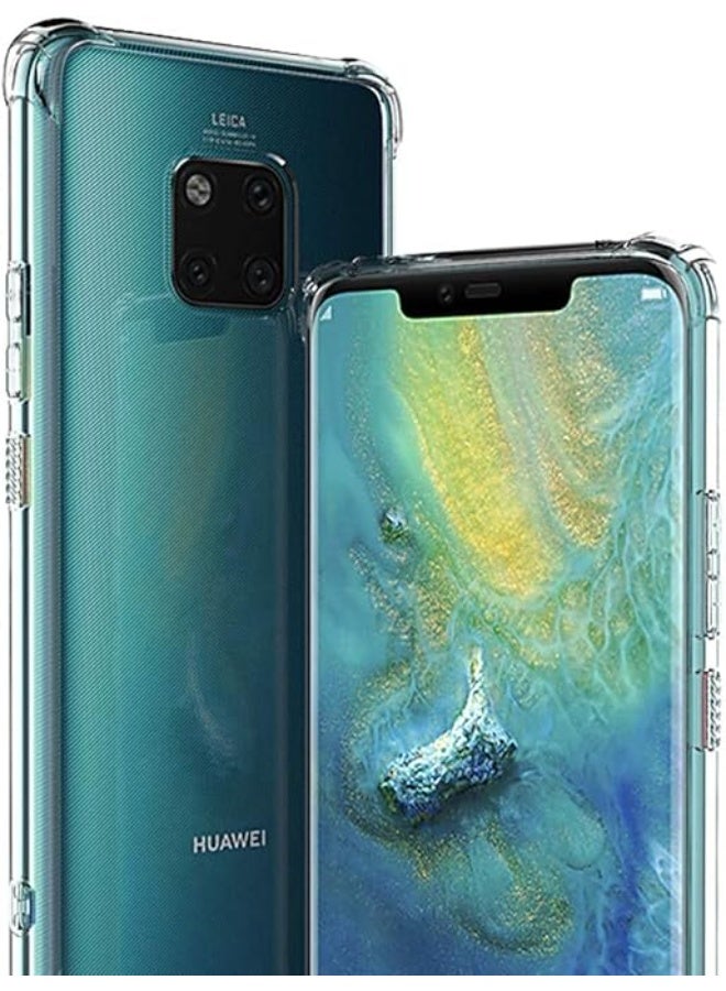 Case for Huawei Mate 20 Pro Cover Back Air Cushion Soft Silicone Shockproof Anti-Scratch Protective Bumper Shell Corner for Huawei Mate 20 Pro Clear - Image 2
